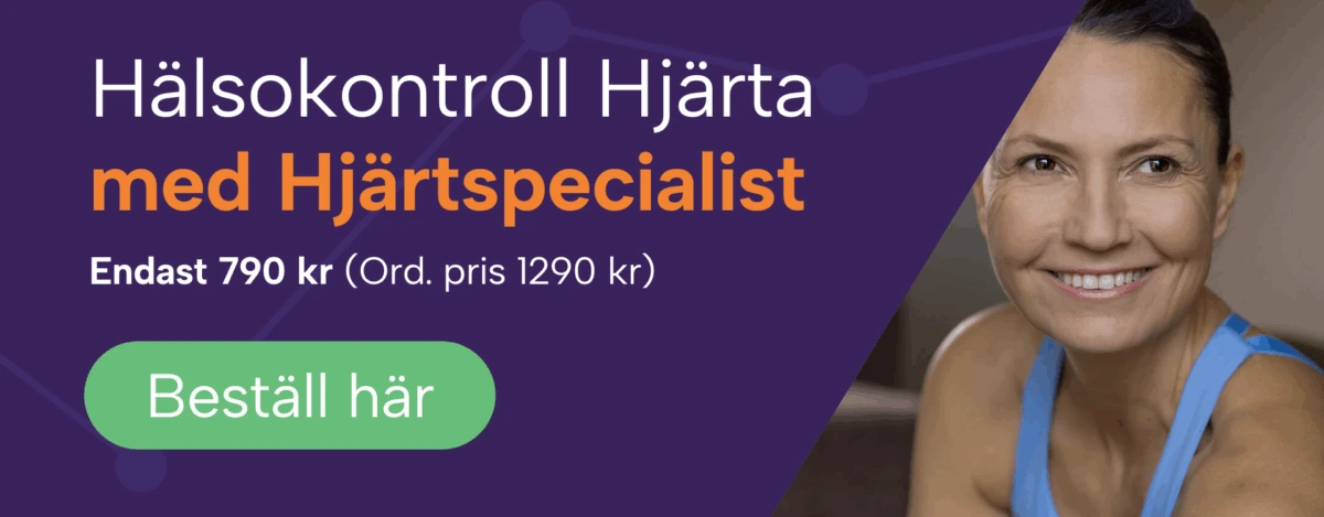 Hälsokontroll hjärta endast 790 kr