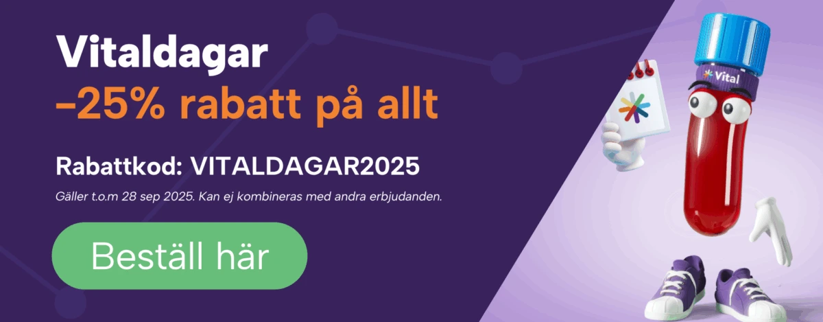 Vitaldagar höst 2025 - hälsokontroll via blodprov